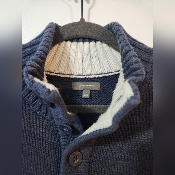 Denver Hayes Quarter-Button Knit Sweater - Picture 4 of 5